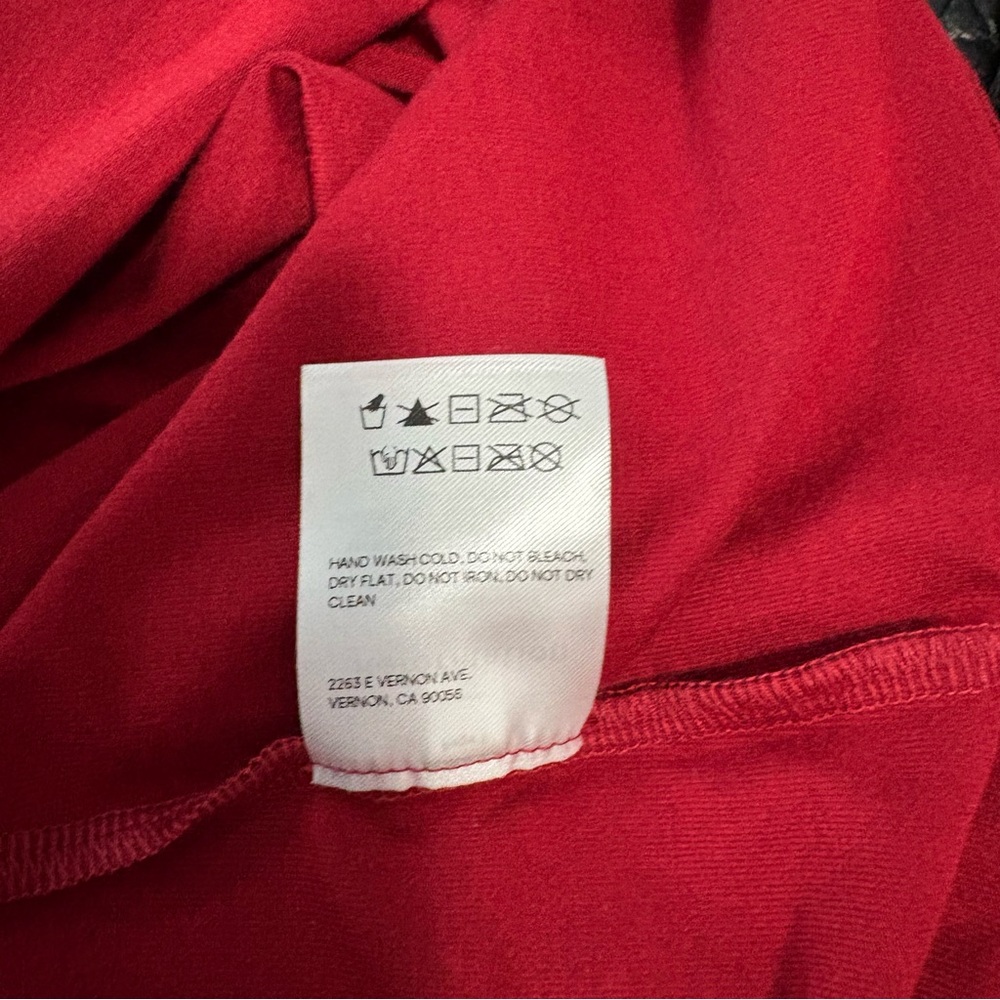 New Reformation-Style Red Top (Off-Shoulder Long Sleeve) Sz S - Picture 12 of 13
